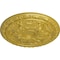 Ekena Millwork Baile Ceiling Medallion (Fits Canopies up to 3 1/4"), Hand-Painted Rich Gold, 20"OD x 1 5/8"P CM20BLRGS - alternate 4